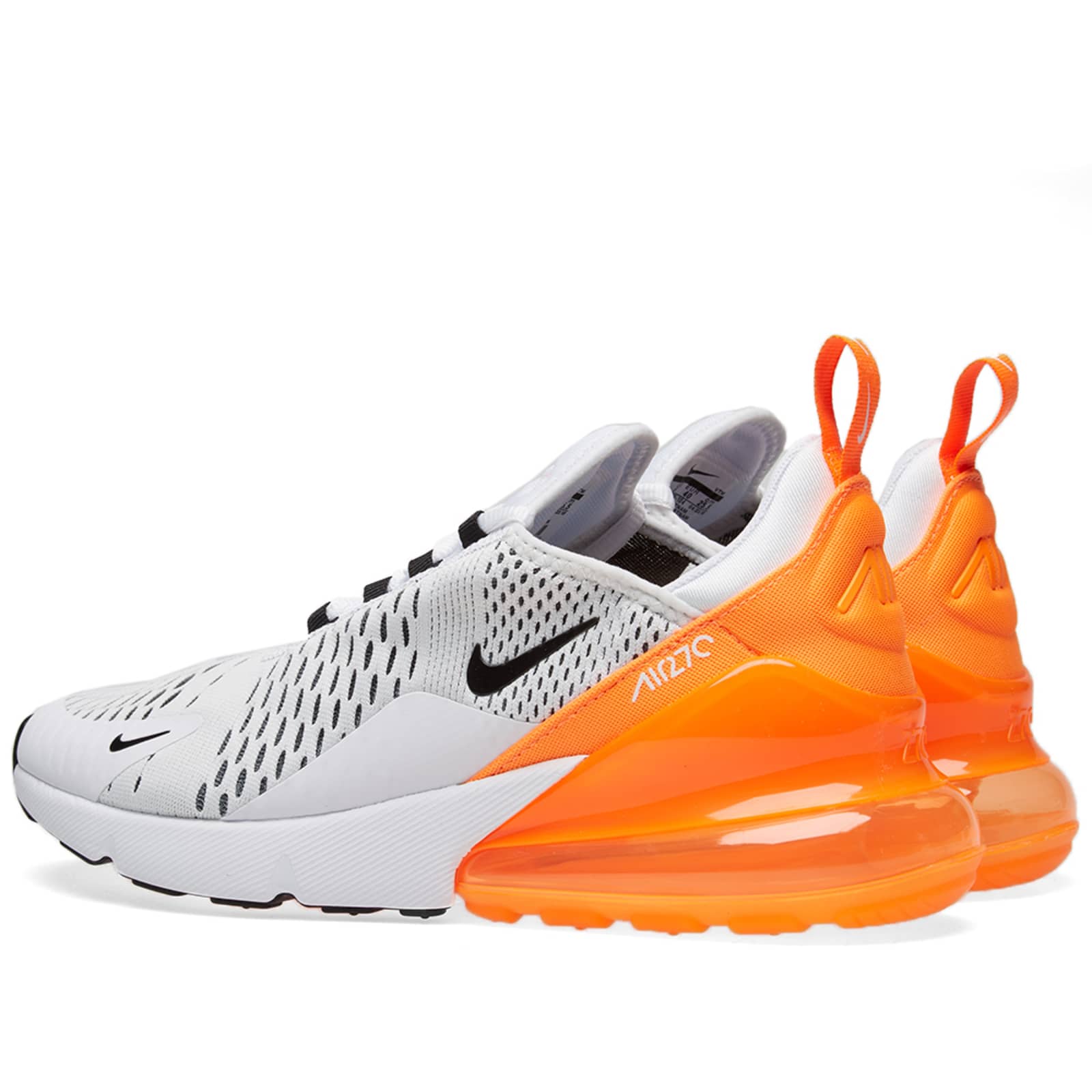 Nike Air Max 270 W - White, Black & Orange