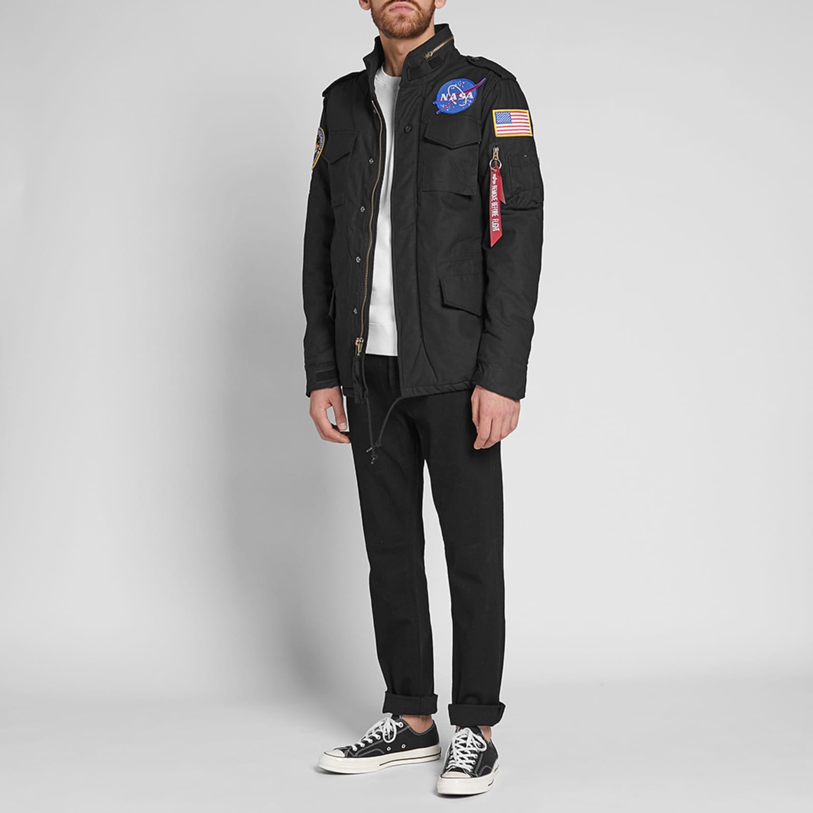 Alpha industries m65 black clearance