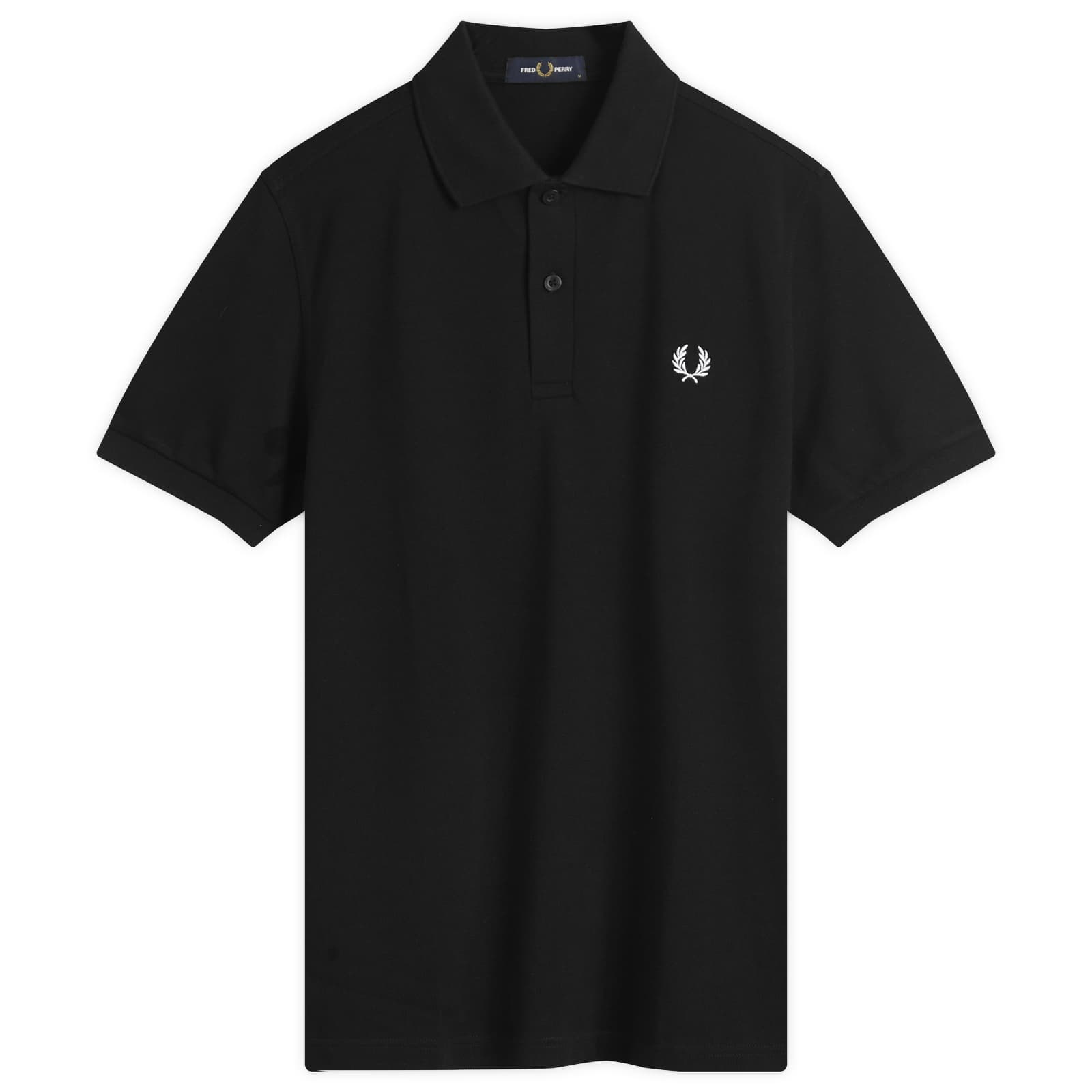 Fred Perry Plain Polo - Black & White