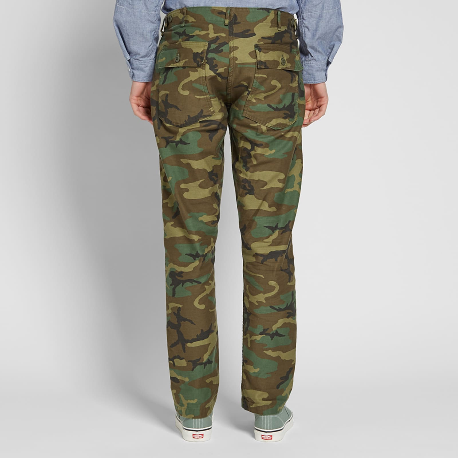 orSlow Slim Fit US Army Fatigue Pant Woodland Camo END. (NL)