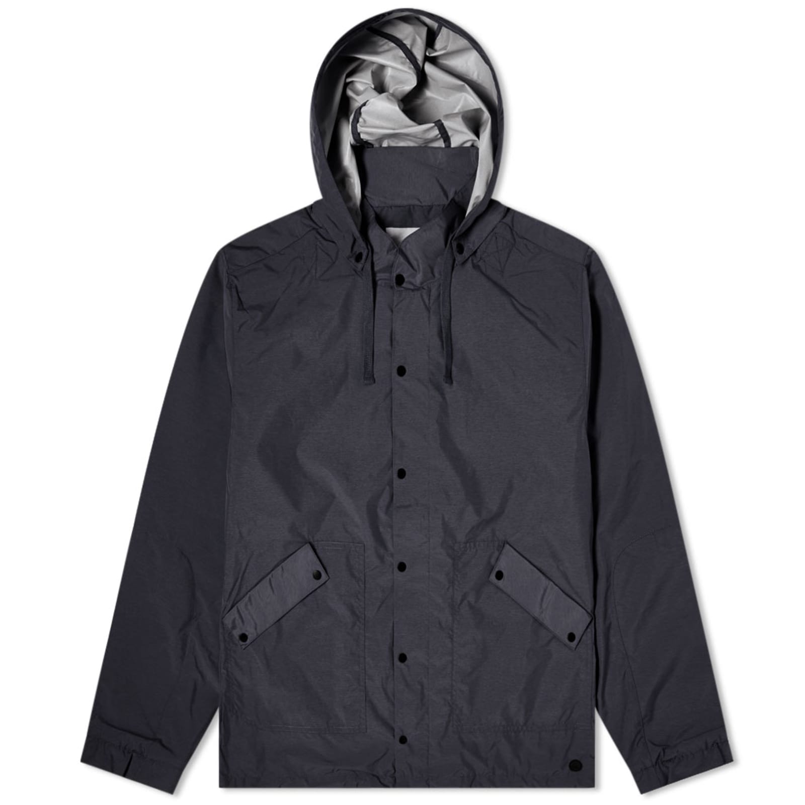 Folk Hooded Rain Jacket Navy END.