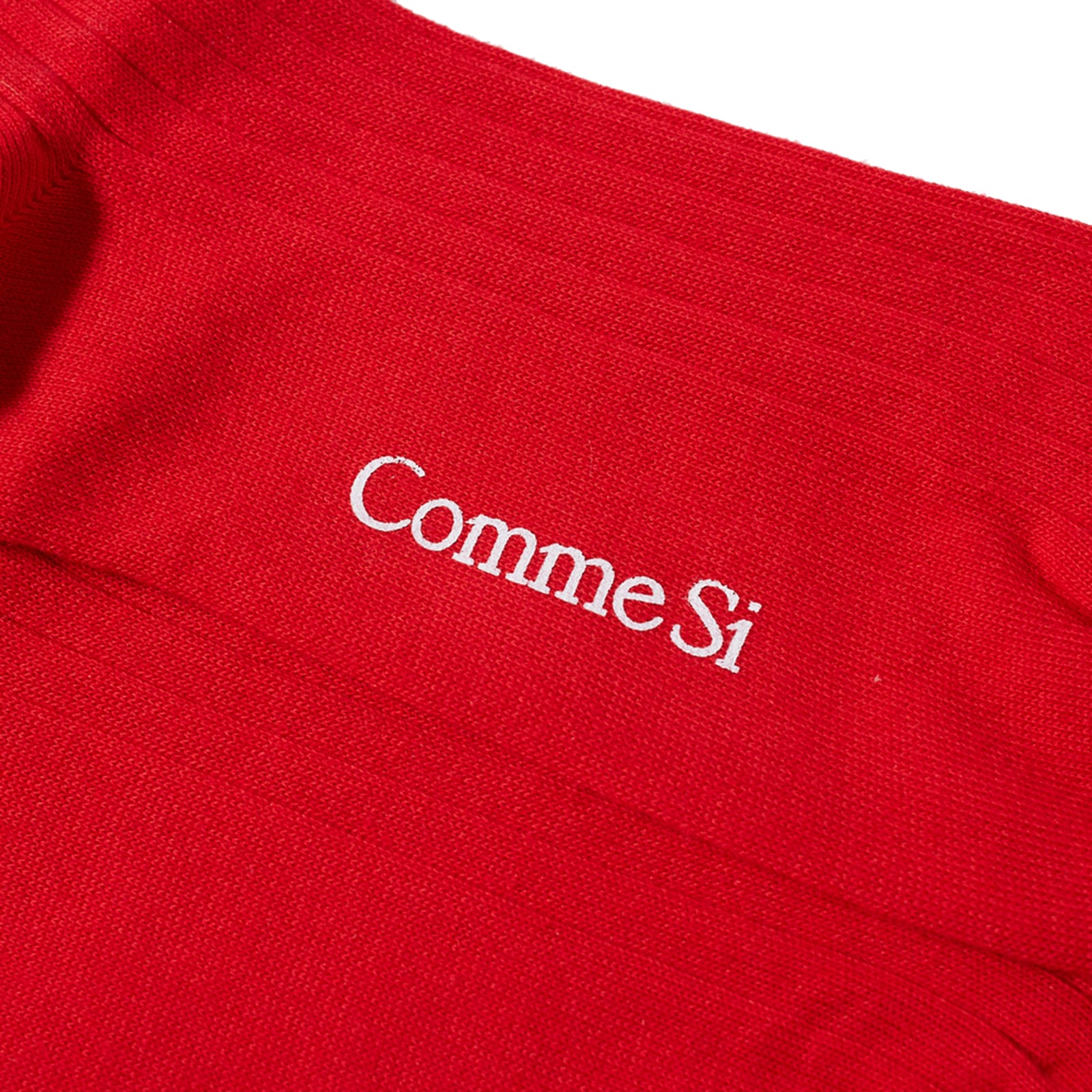 Comme Si Yves Cotton Sock Scarlet END. (KR)