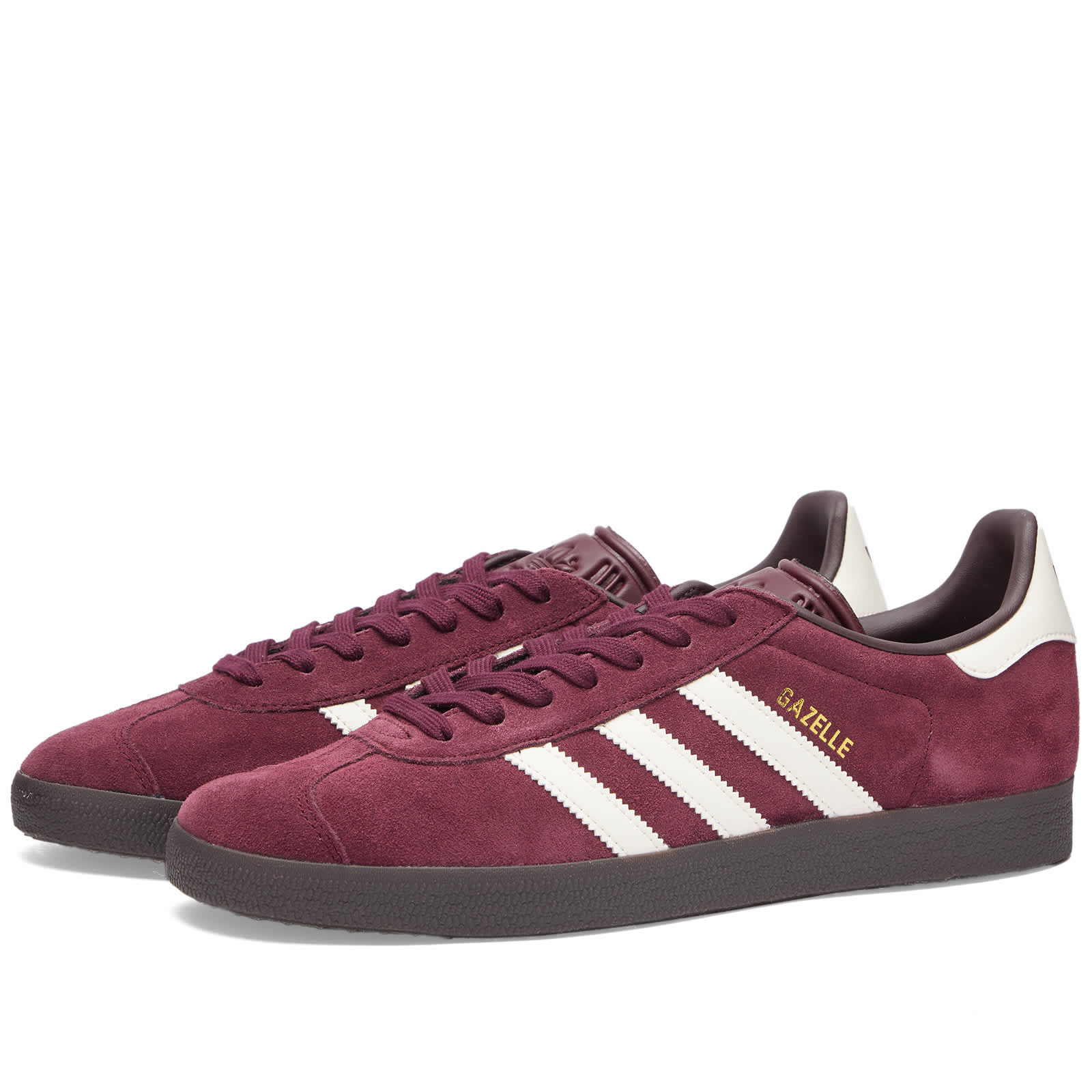maroon adidas gazelle mens
