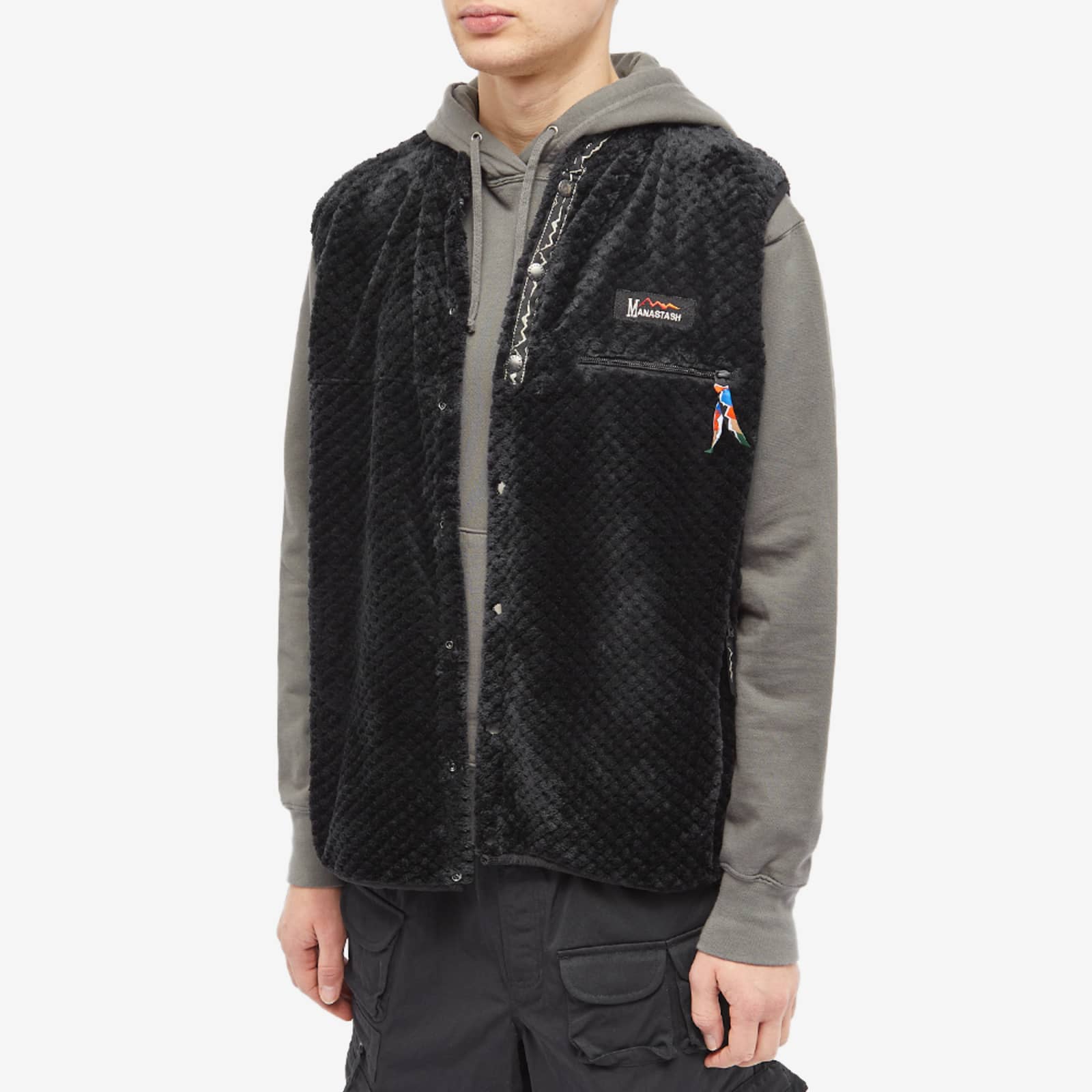 Manastash Thermal Fleece Vest Black END. (GB)