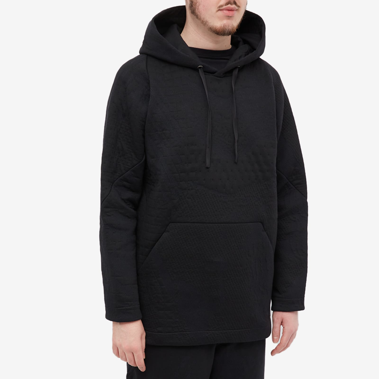 BYBORRE Knitted Popover Hoodie Black & Blue END. (US)