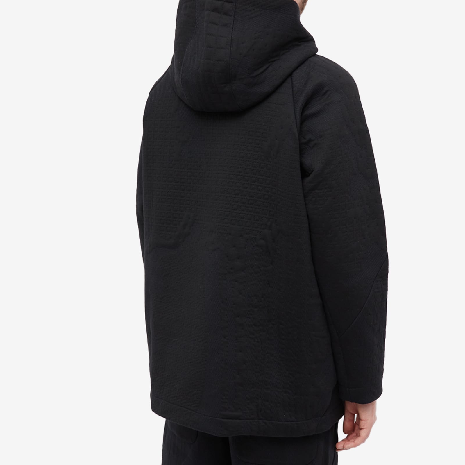 BYBORRE Knitted Popover Hoodie Black & Blue END. (US)