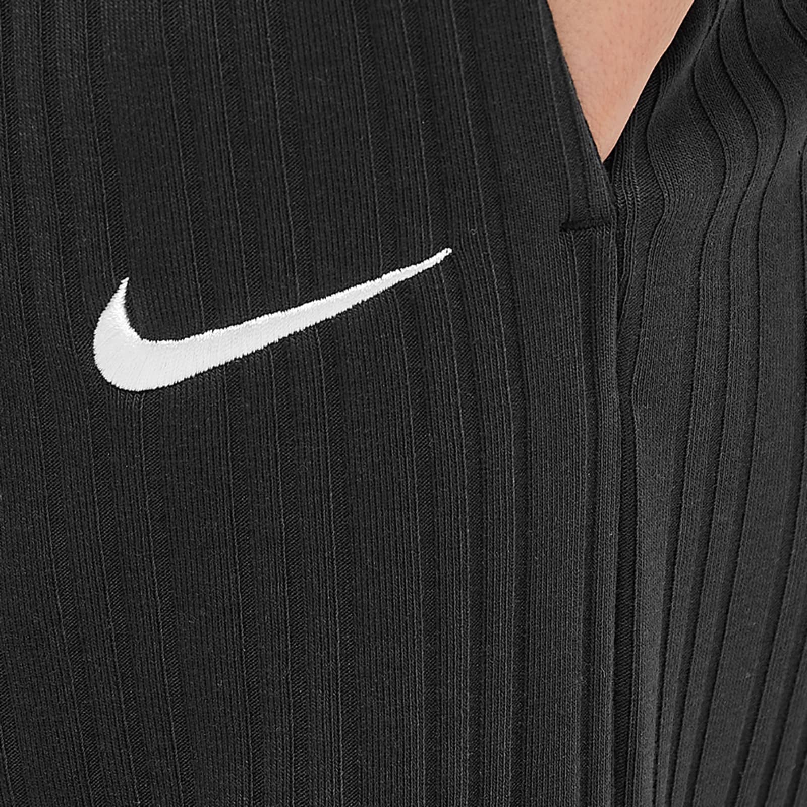 Nike Ribbed Jersey Wide Leg Pants Black & White END.