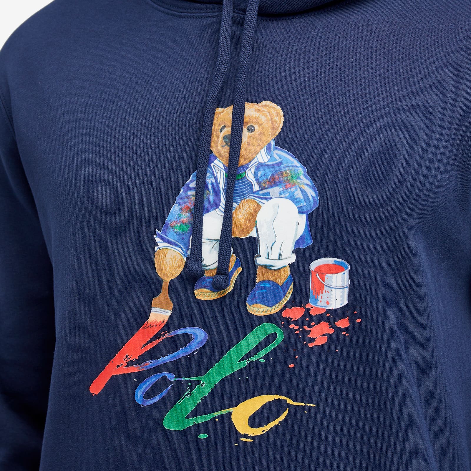 Polo Ralph Lauren Painting Bear Hoodie - Cruise Navy