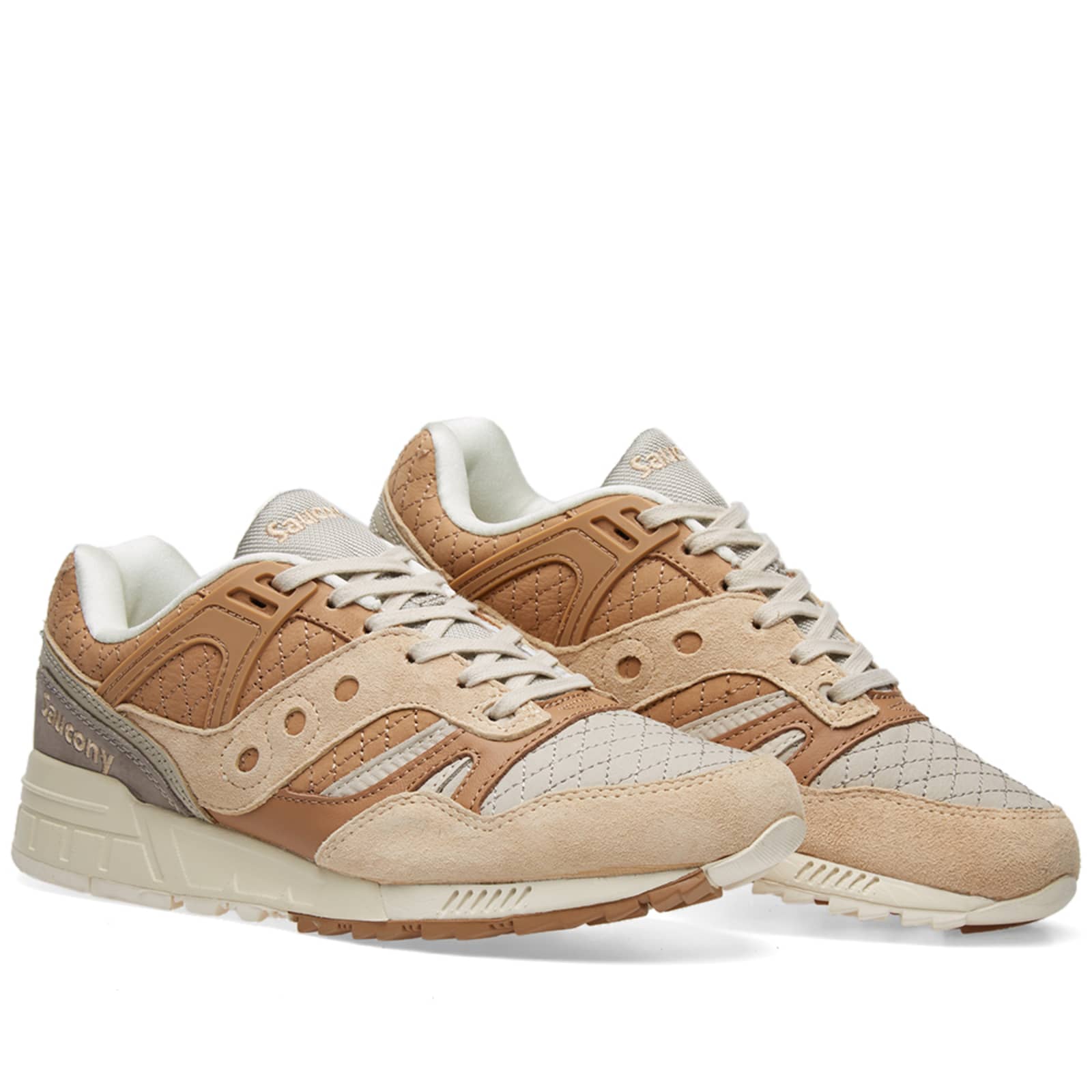 Saucony Grid SD Quilted Tan & Grey | END. (AT)