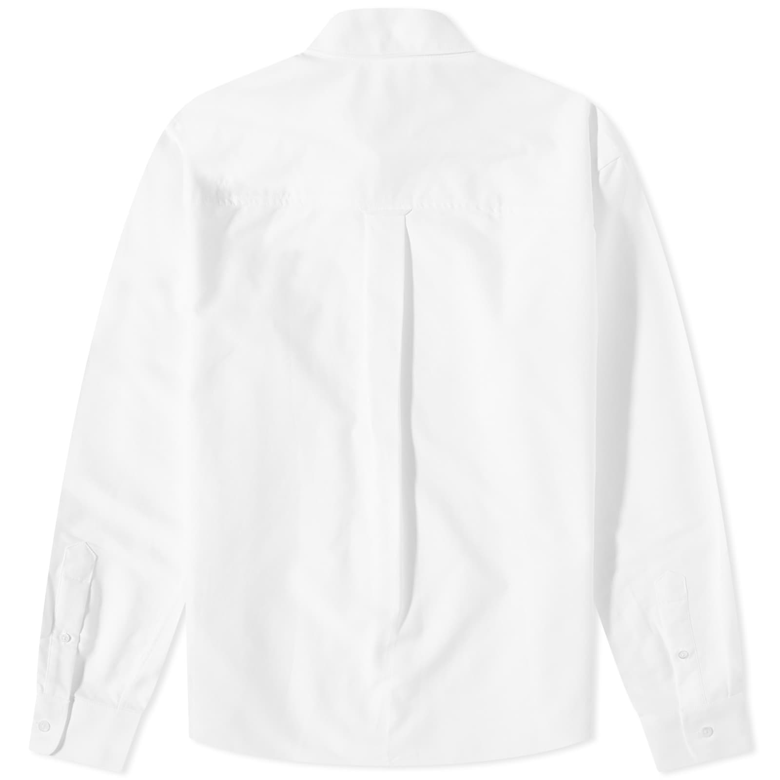 AMI Heart Button Down Oxford Shirt White END.