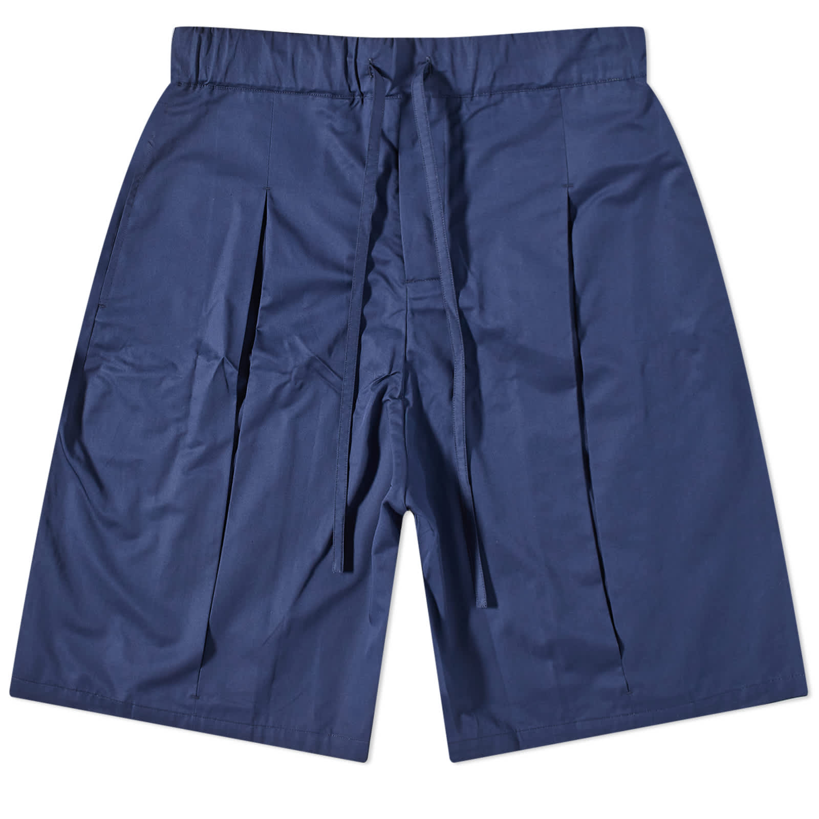 Sage Nation Box Pleat Shorts Navy END.