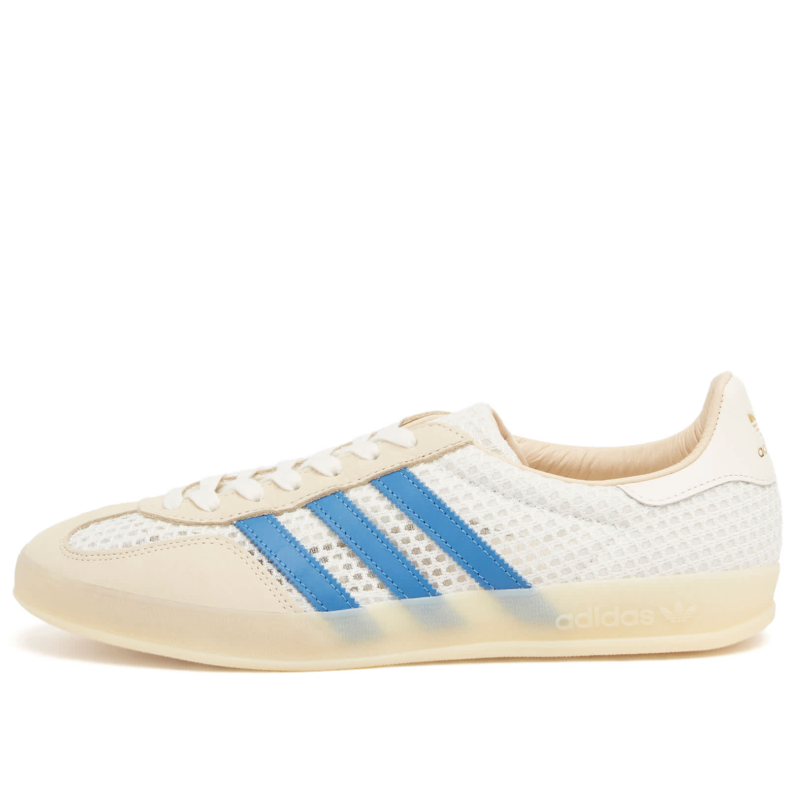 Adidas Gazelle Indoor Sneaker - Off White, Blue & Warm Vanilla