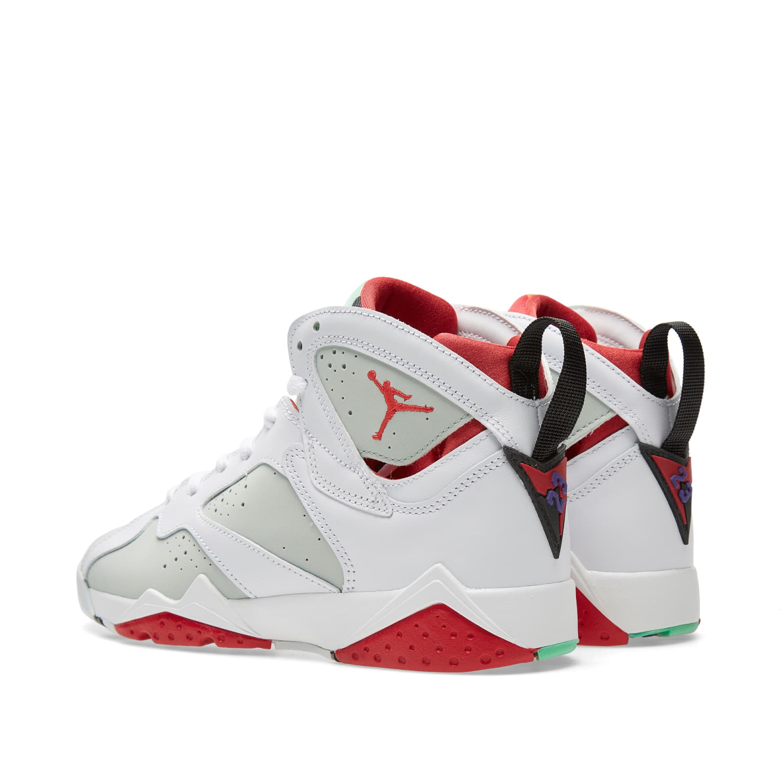 Nike Air Jordan VII Retro BG 'Hare' White, True Red & Light Silver