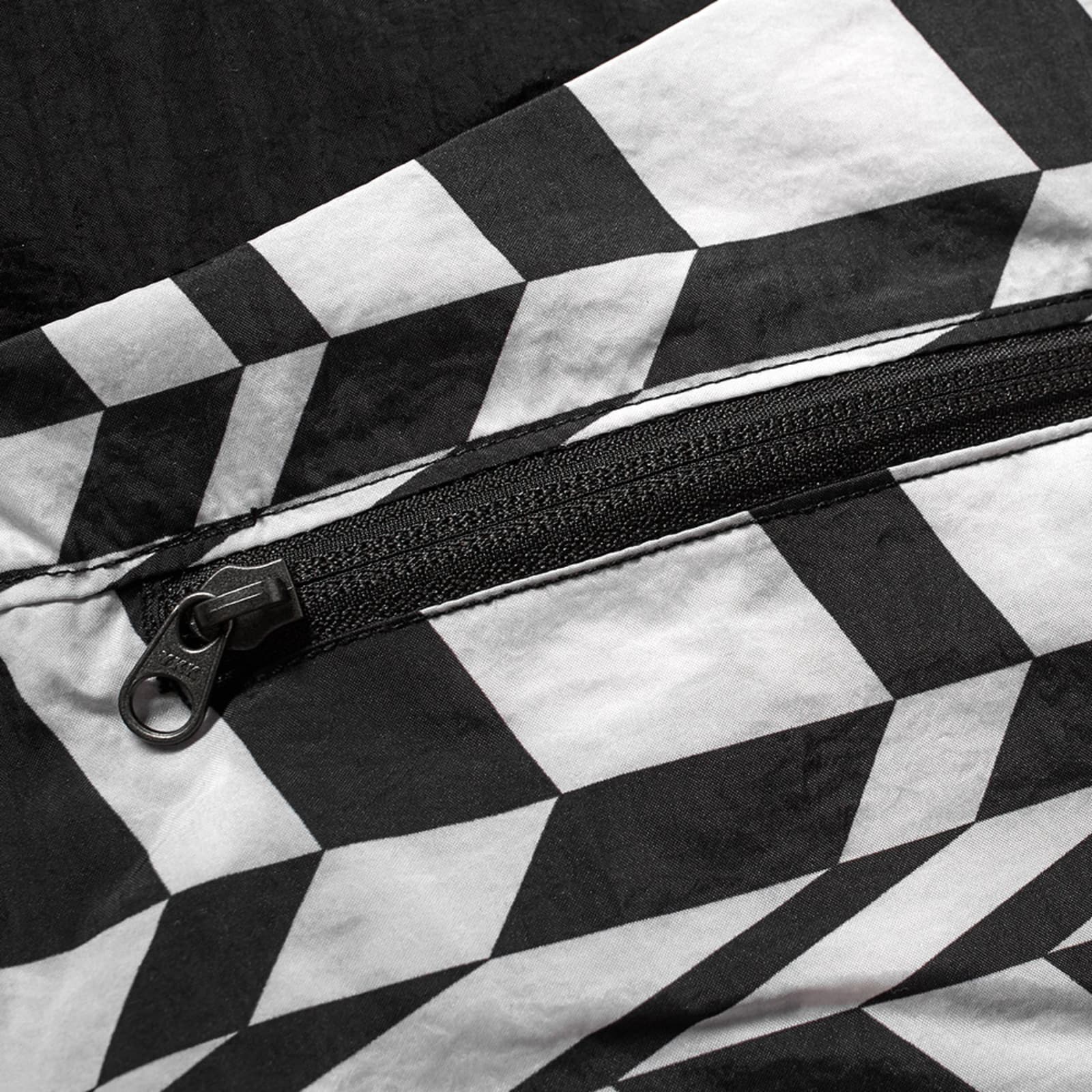 swoosh woven half zip jacket