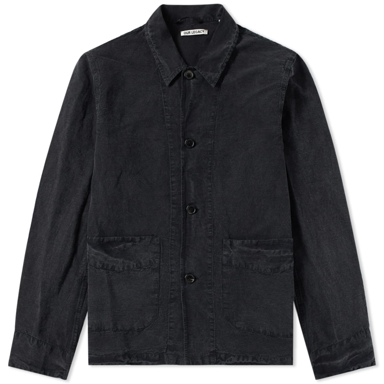 Our Legacy Archive Box Jacket Charcoal Cotton & Linen END. (US)