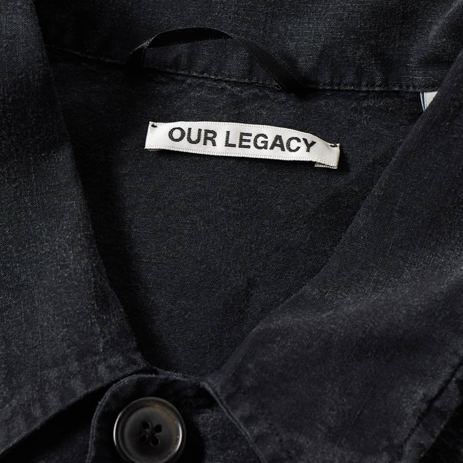 Our Legacy Archive Box Jacket Charcoal Cotton & Linen END. (US)
