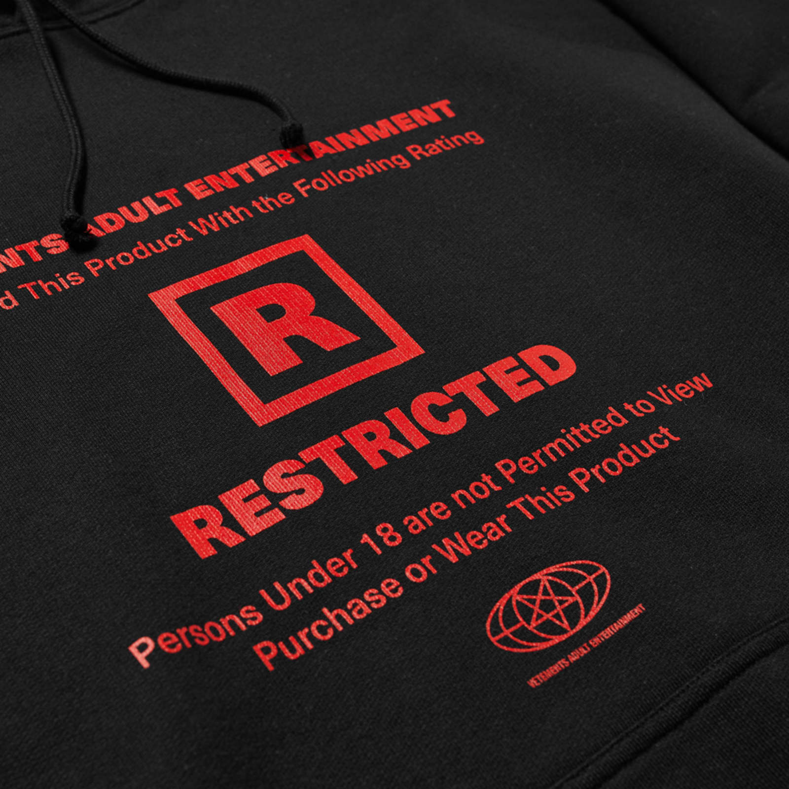 VETEMENTS Oversized 18+ Restricted Hoodie
