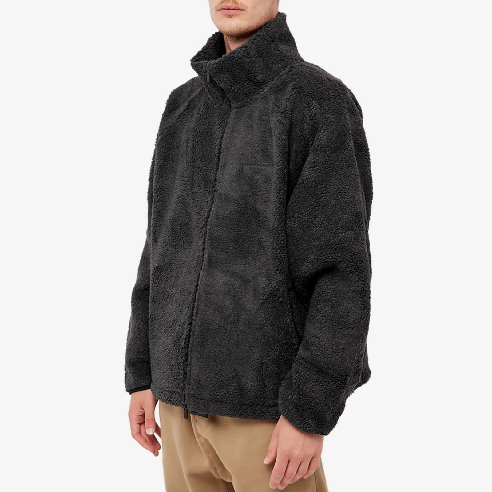 Fear of God ESSENTIALS Polar Fleece Zip Jacket - Iron