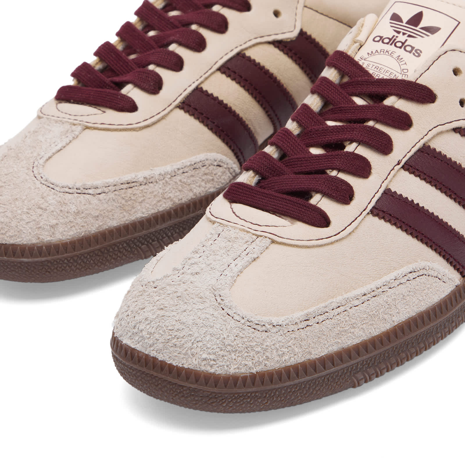 Adidas samba og w wonder white maroon putty grey end gb 