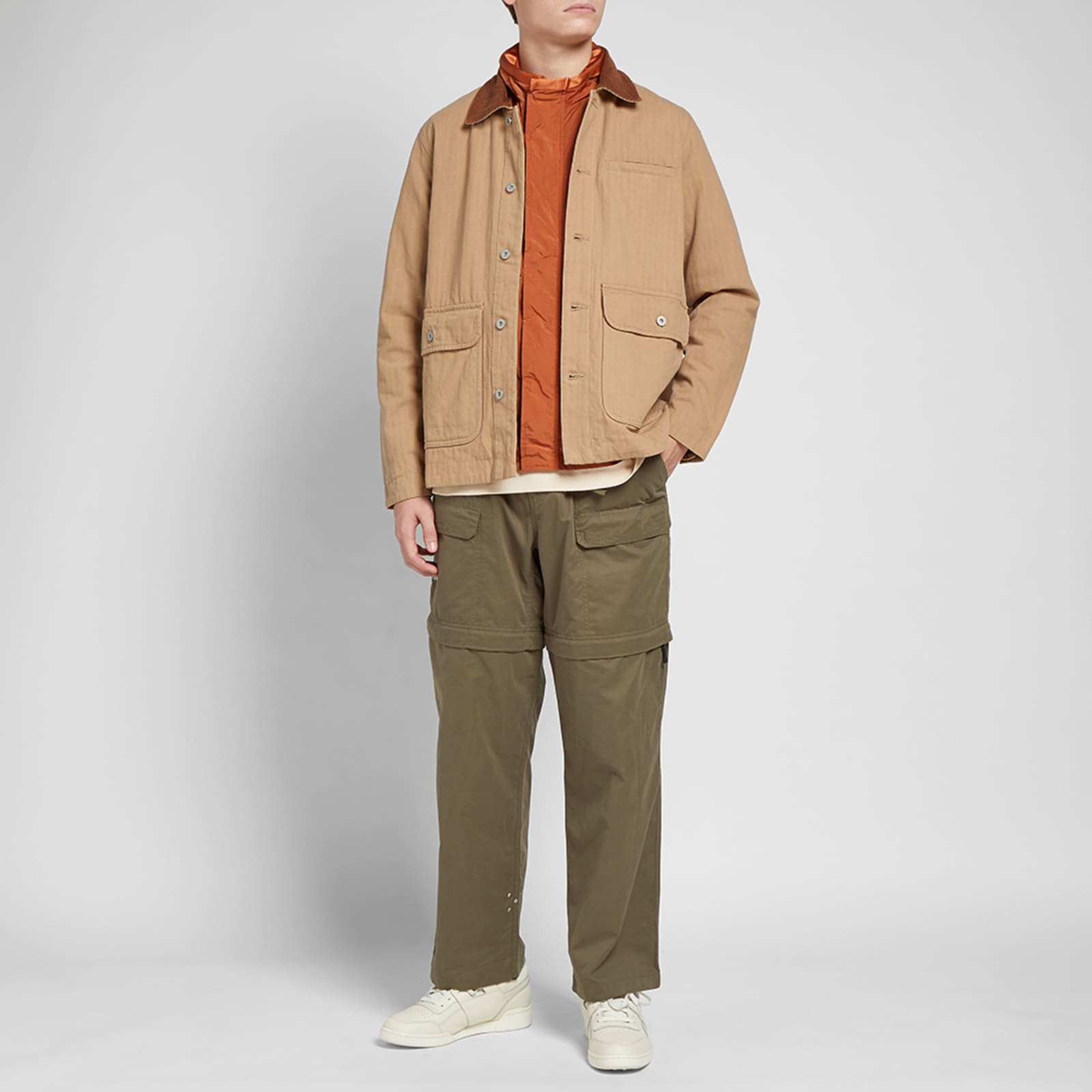 Adsum Cord Collar Work Jacket Khaki END. (US)