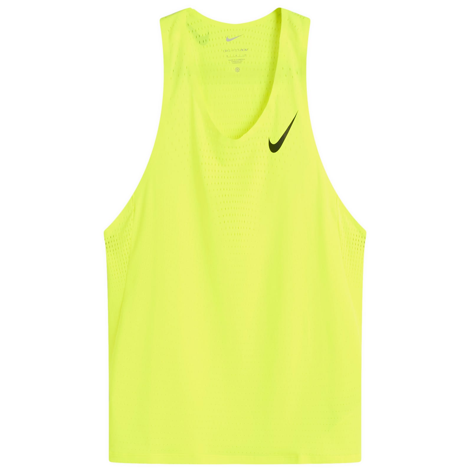 Nike Aeroswift Singlet - Volt & Black