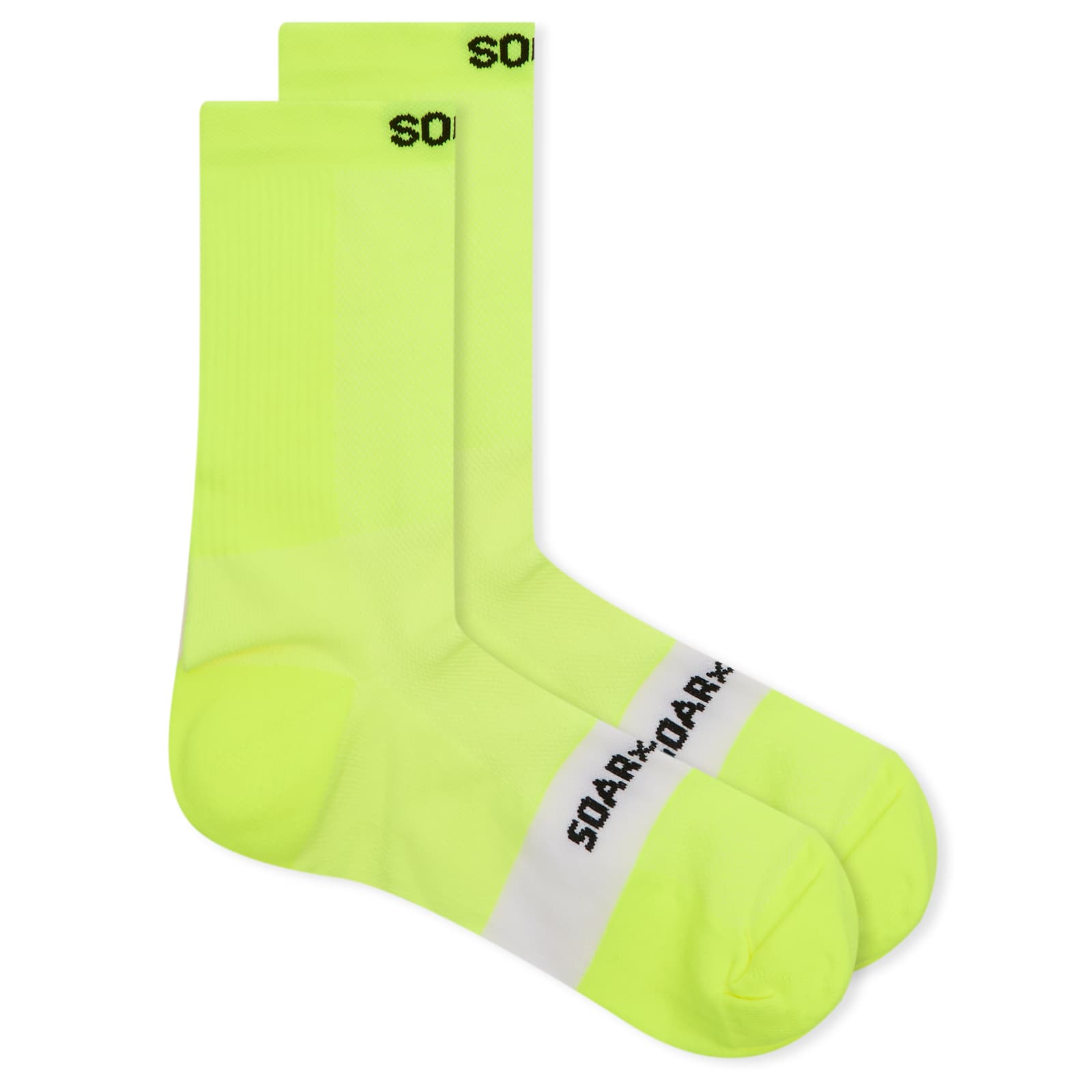 Soar Crew Sock - Fluo Yellow