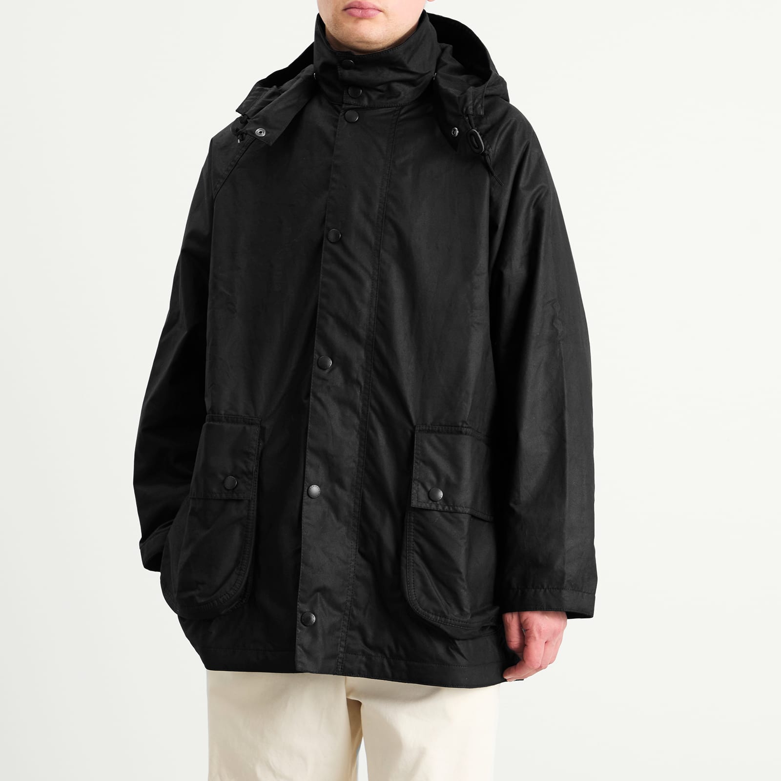 Barbour x Margaret Howell Stand Collar Wax Parka