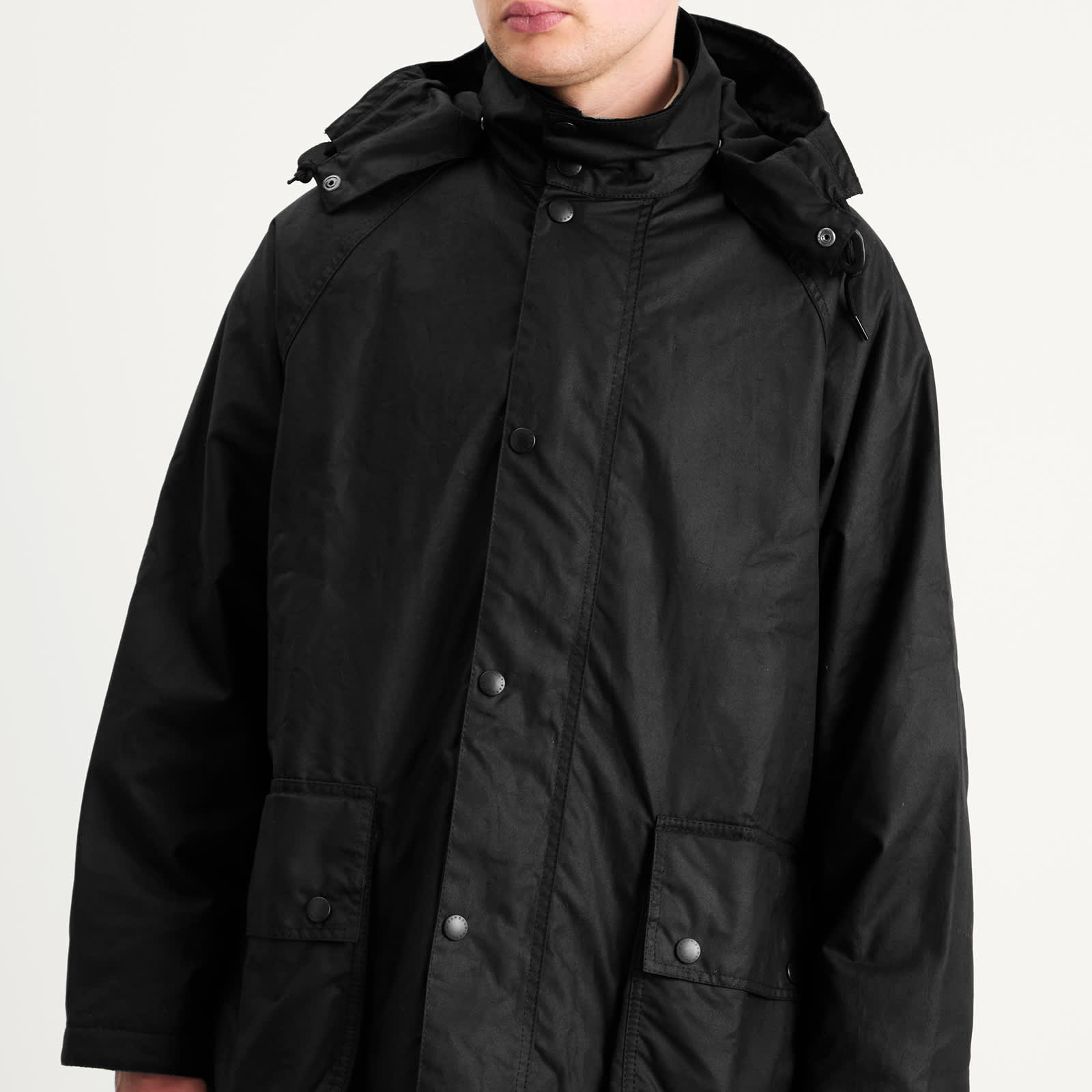 Barbour x Margaret Howell Stand Collar Wax Parka