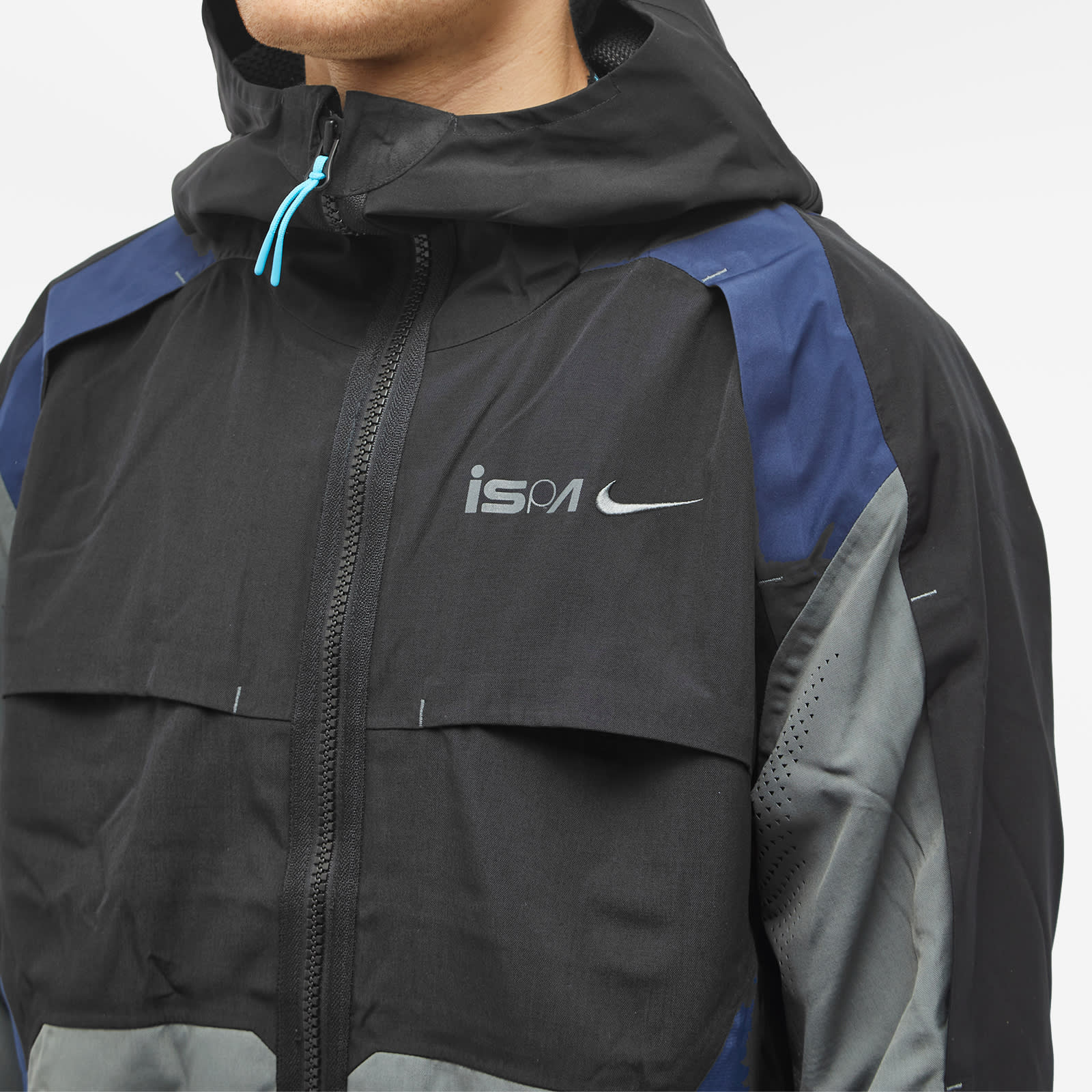 Nike ISPA Jacket - Black, Navy & Iron Grey