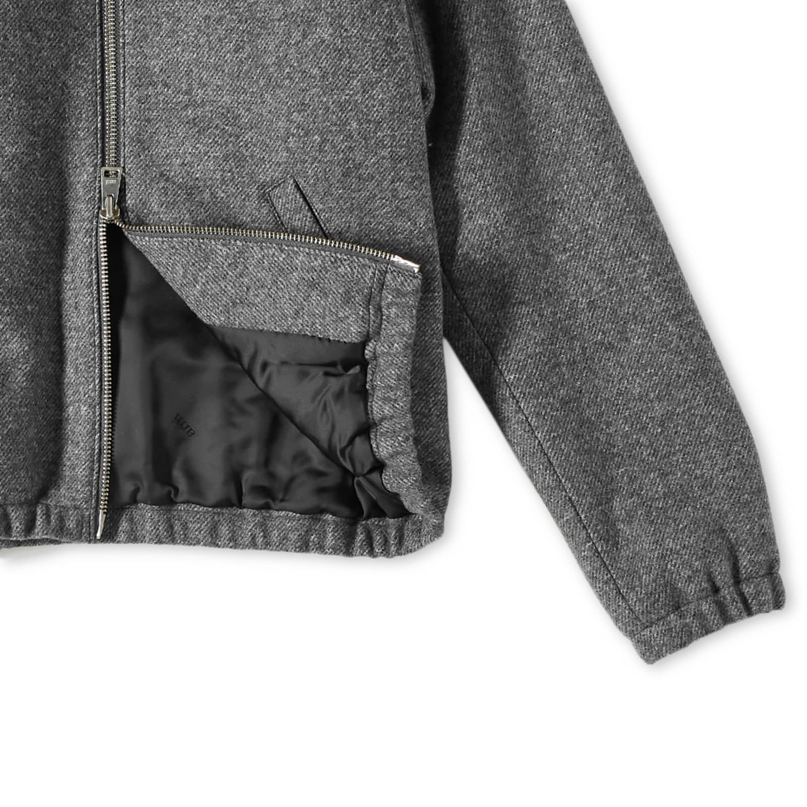 AMI Wool Bomber Jacket - Dark Grey