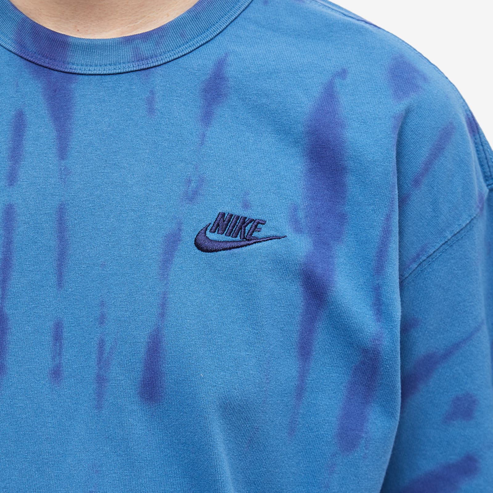 Nike Premium Essentials Tie Dye T-Shirt - Marina Blue