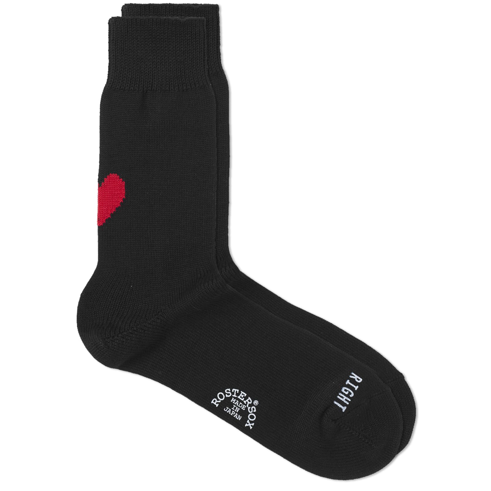 Rostersox Heart by X Socks - Black