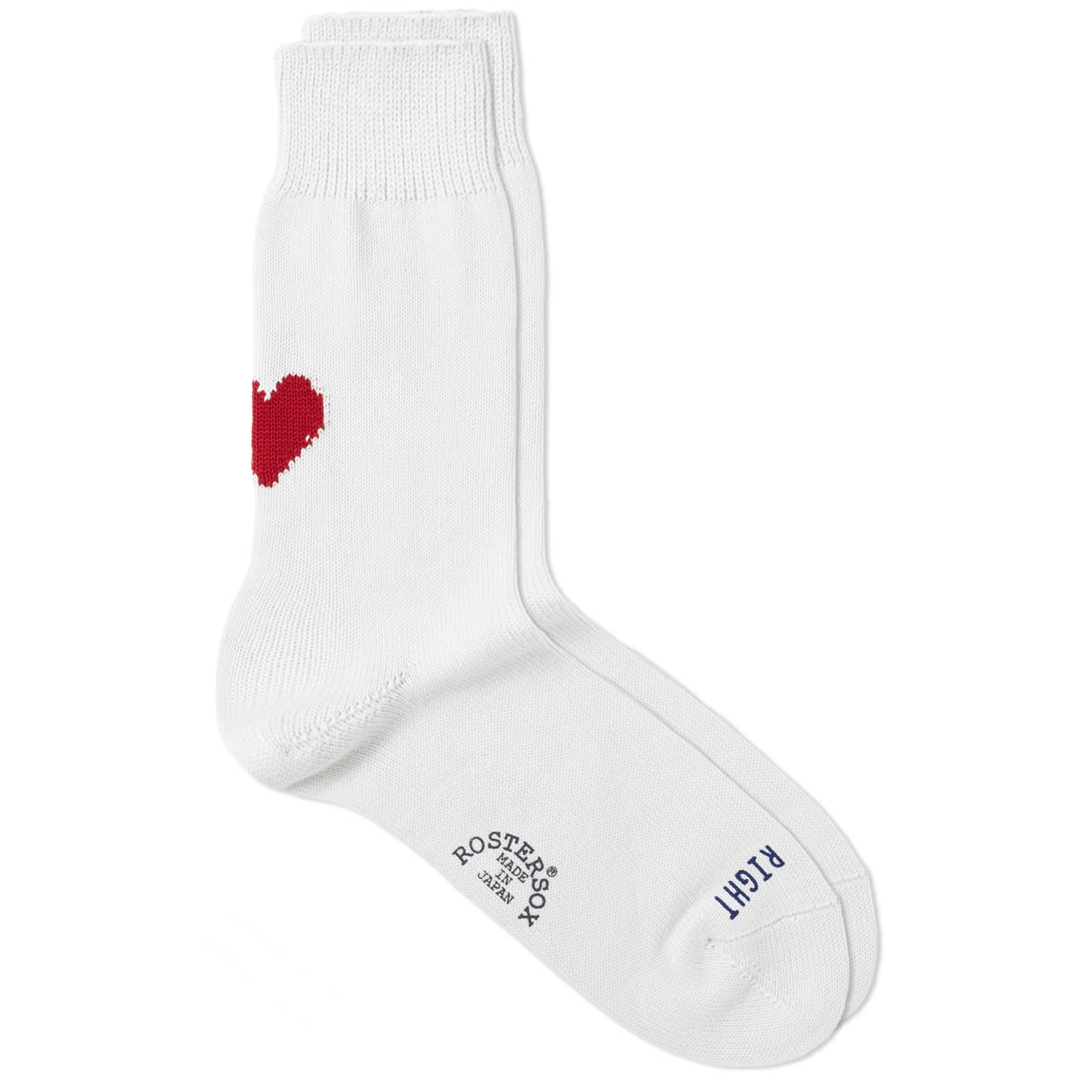 Rostersox Heart by X Socks White END. (GB)