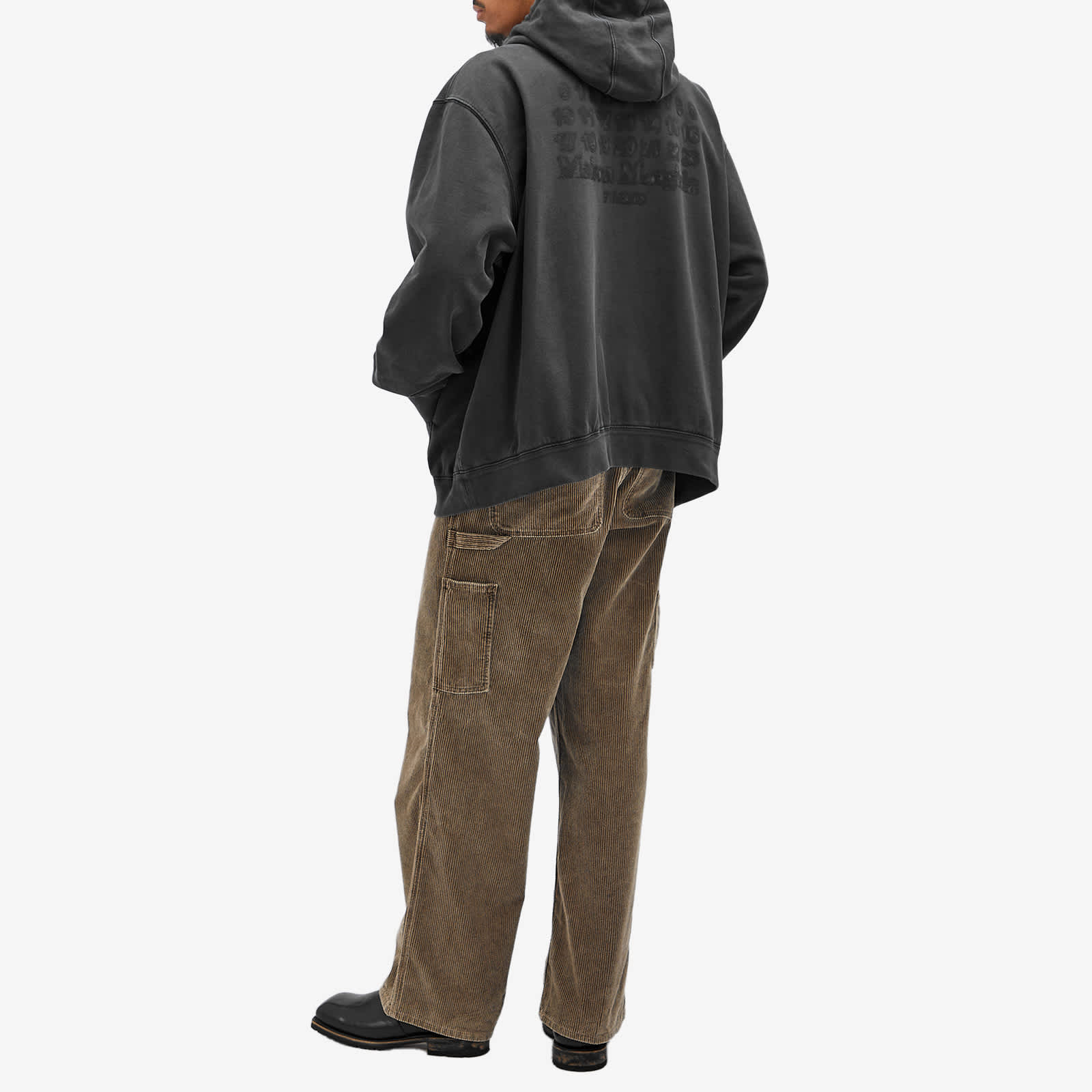 Maison Margiela Zip Hoodie - Washed Black