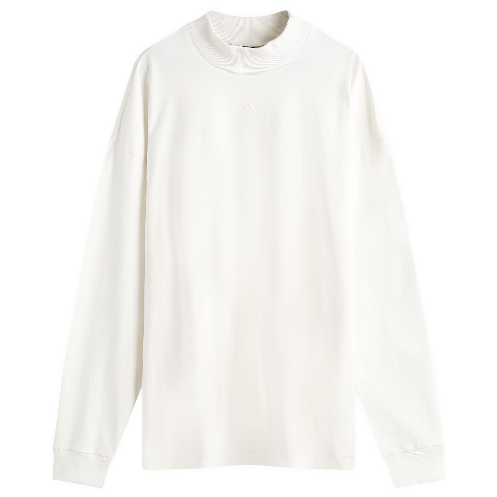 Adidas Basketball LongSleeve TShirt Cloud White, Black & Red END. (US)