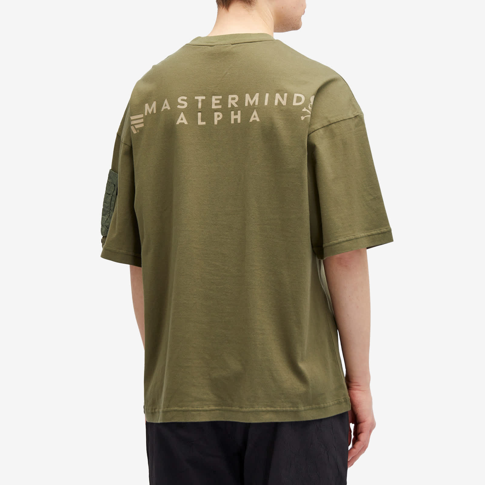 MASTERMIND WORLD x Alpha Industries Pocket TShirt Olive END. (GB)