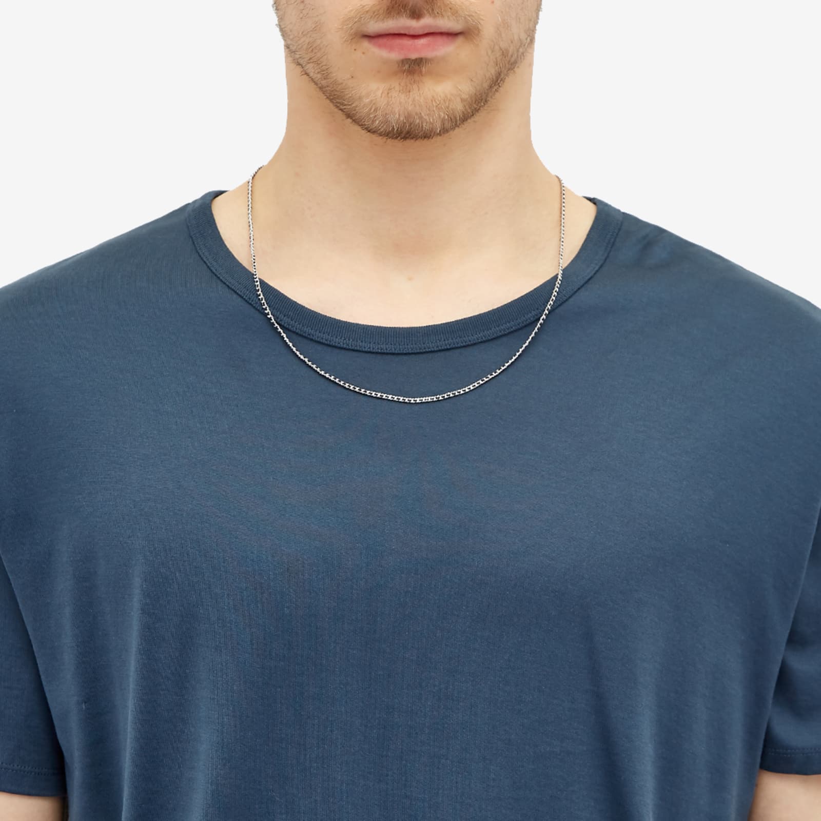 Miansai 2mm Woven Chain Necklace Silver & Black END. (AU)