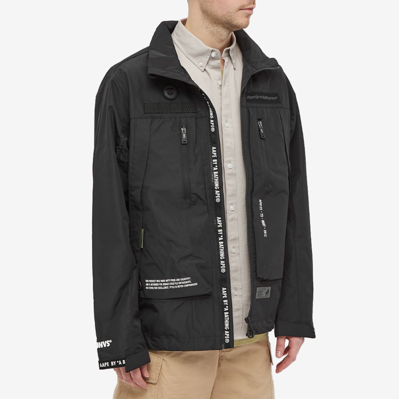 AAPE Mountain Shell Jacket Black END.