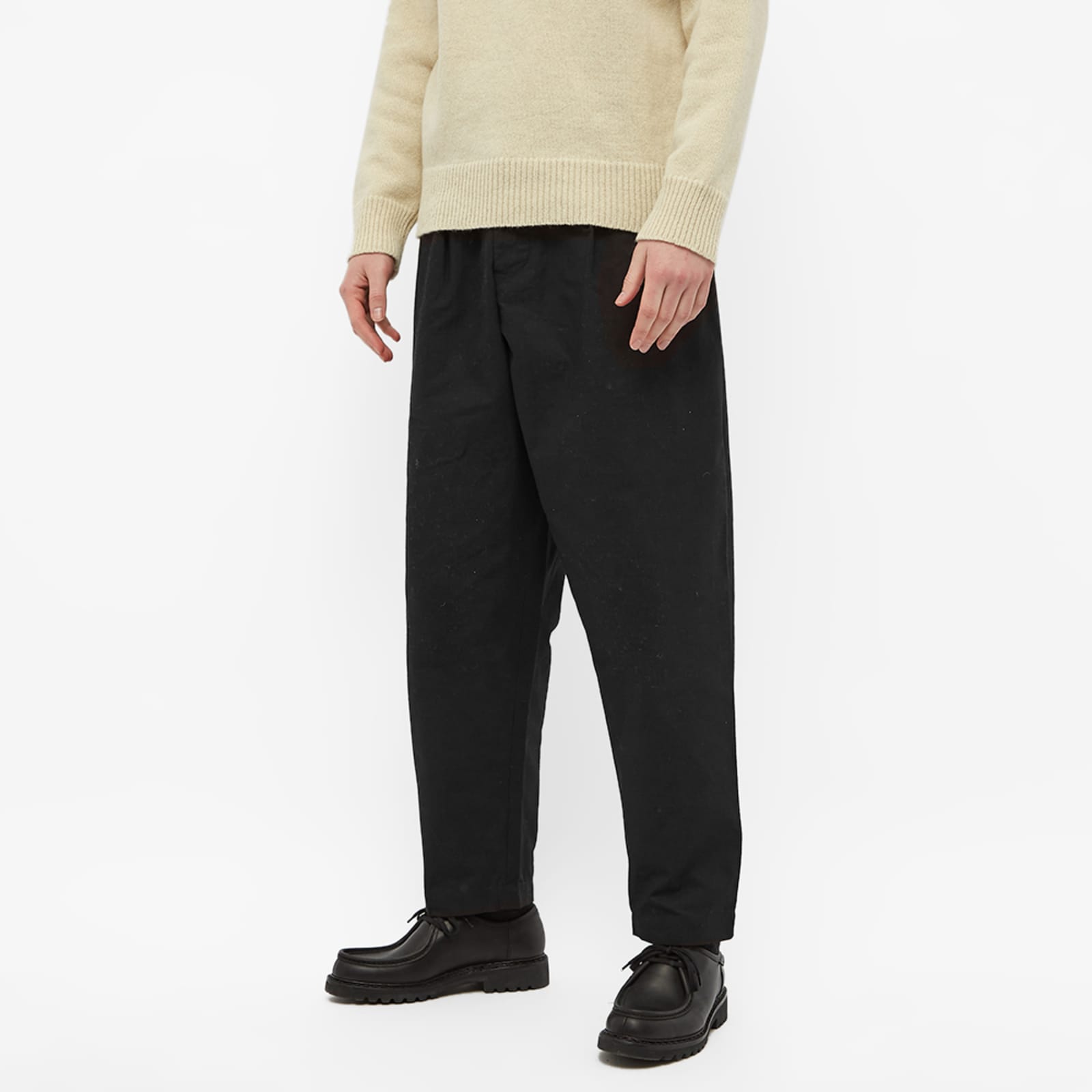 Universal Works Pleated Track Pant - Black