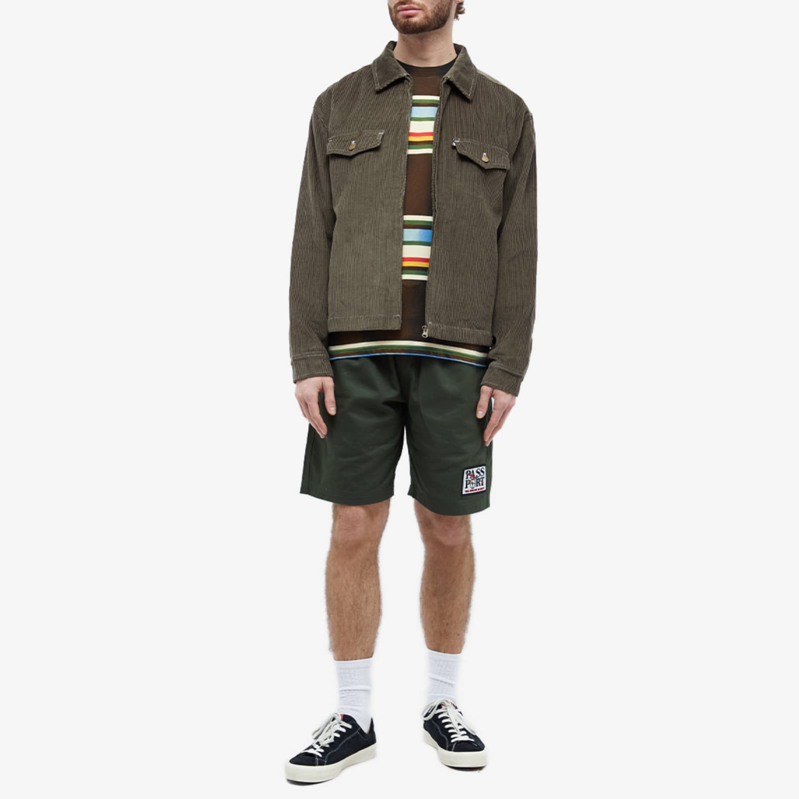 PassPort Cord Zip Jacket Dark Olive END.