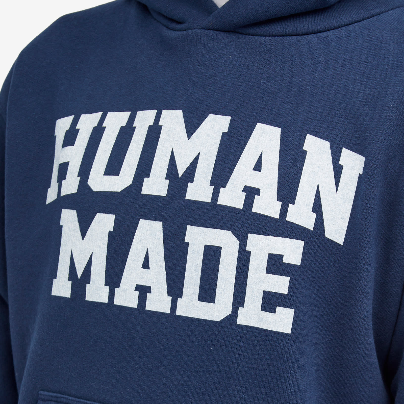 Human Made Logo Hoodie - Navy