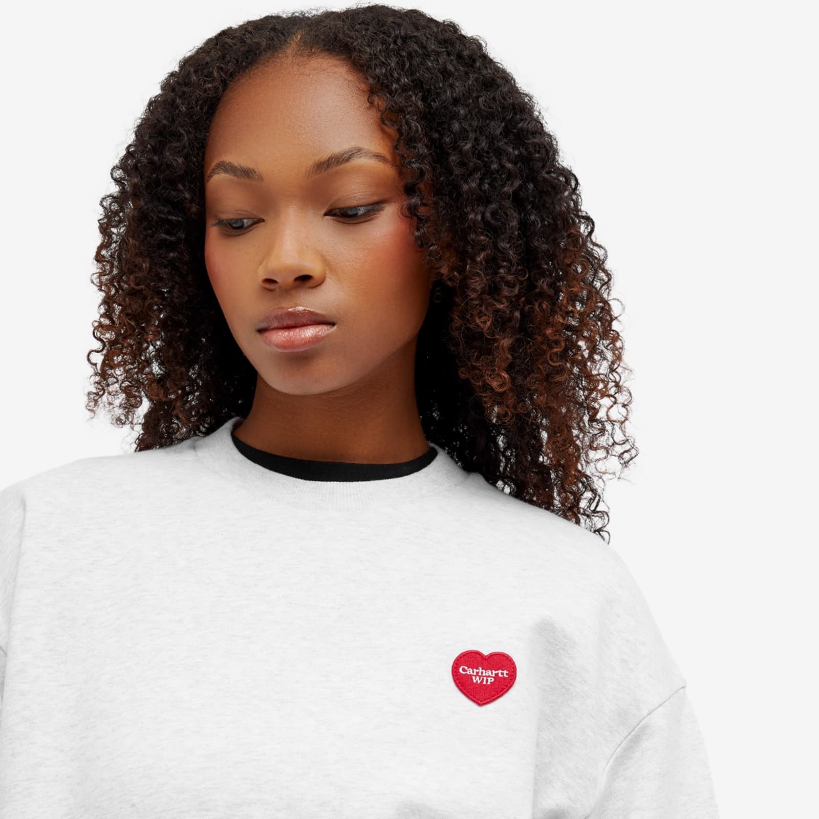 Carhartt WIP Heart Patch Sweatshirt Ash Heather END. (US)