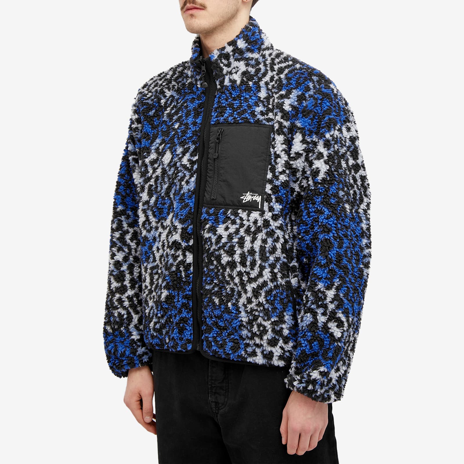 Stussy Sherpa Reversible Jacket Blue | END.