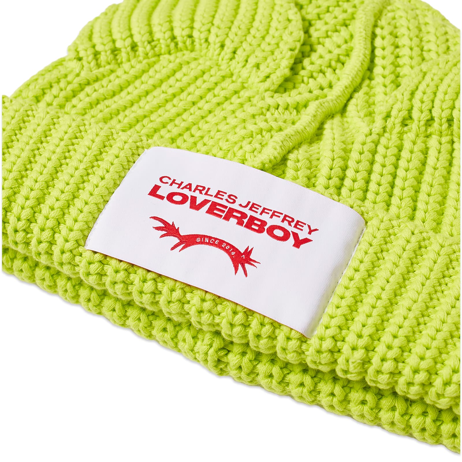Charles Jeffrey Chunky Rabbit Beanie Hat Neon END.