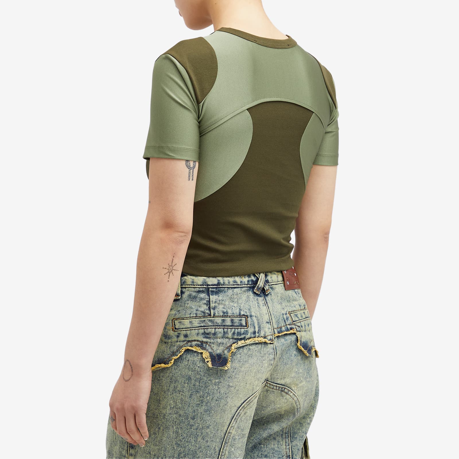 Andersson Bell Cut-Out Racing T-Shirt - Khaki