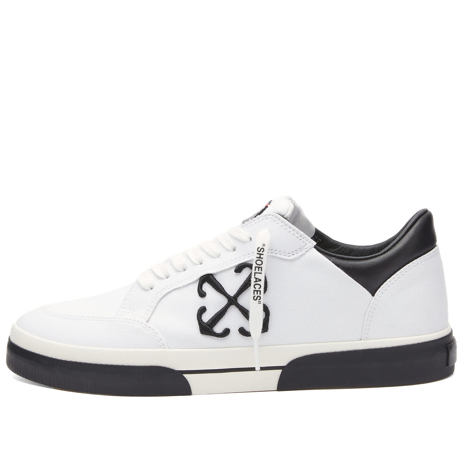 OffWhite Vulcanzied Canvas Sneaker White & Black END.