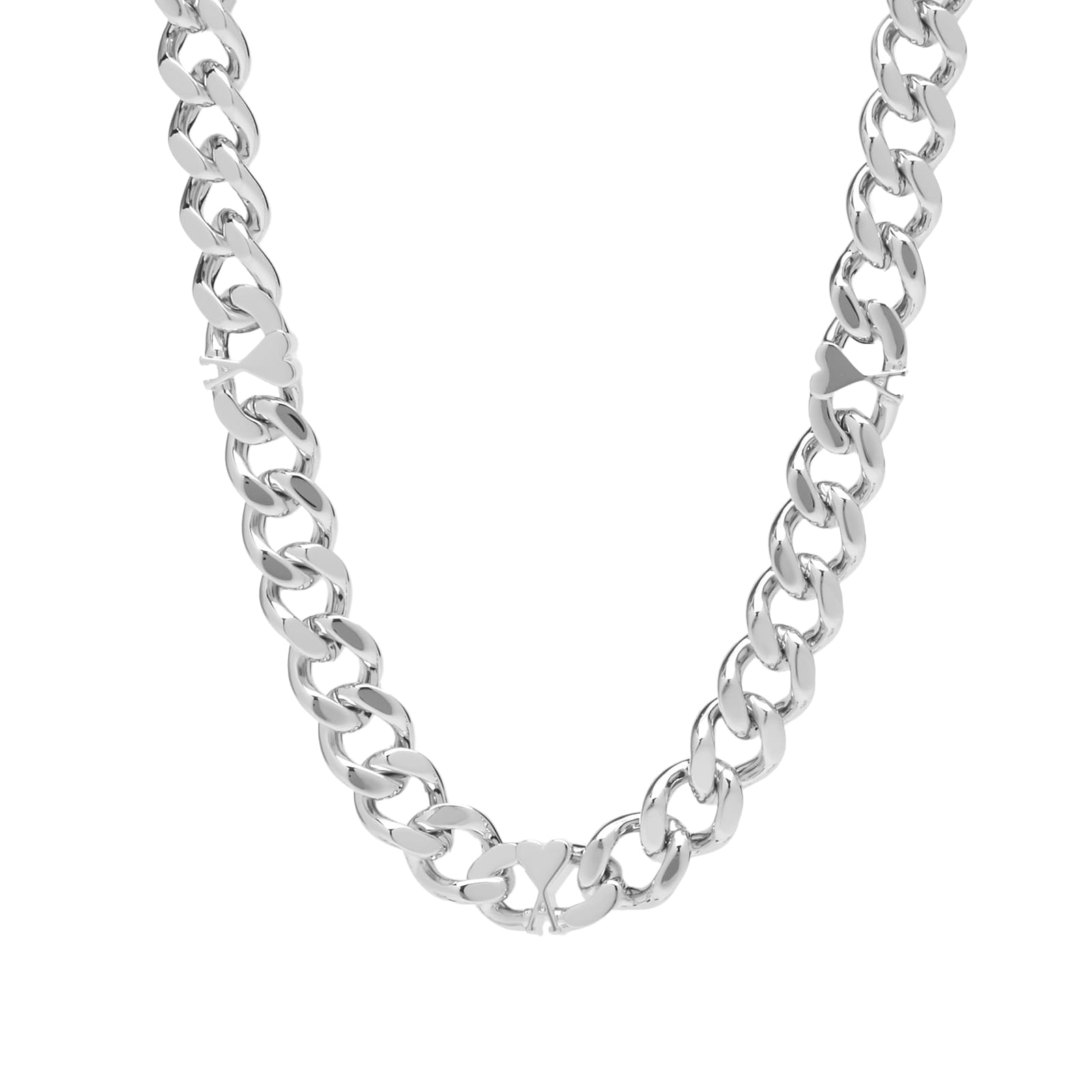 AMI Paris ADC Chain Necklace - Silver