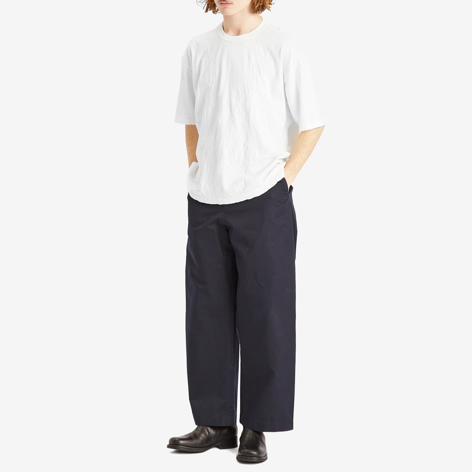 YMC Triple Embroidered Sunflower T-Shirt