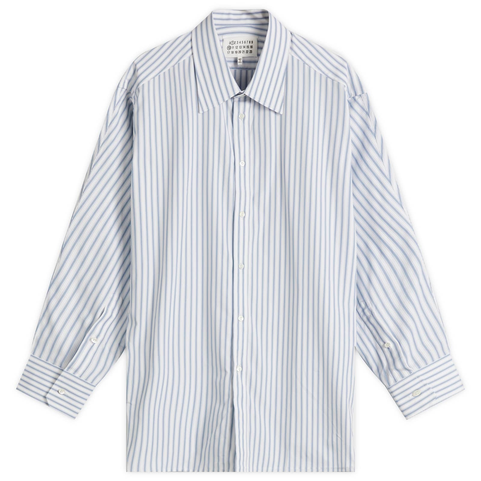 Maison Margiela Long Sleeve Stripe Shirt - White & Grey