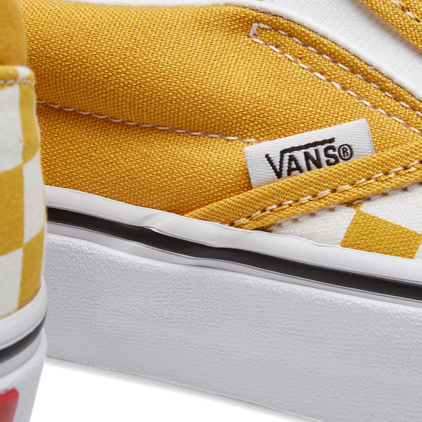 Vans UA Classic Slip On Checkerboard Yolk Yellow & True White END. (US)